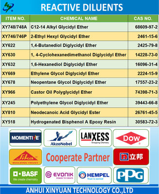 Trimethylolpropane triglycidyl ethers XY636 CAS 30499-70-8, EC No. 608-489-8, Molecular Formula C15H26O6, Multi epoxy functional, for floor coatings, adhesives, electronic potting materials, etc.