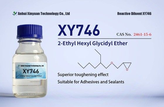 2-تایل هکسیل گلیسیدیل اتیرها XY746 XY746P CAS 2461-15-6 چسب ها، پوشش 100٪ جامد، لایه بندی، ابزار، مواد افزودنی برای درمان، واسطه های شیمیایی برای پلیمرهای پیوند، رنگ کم VOC